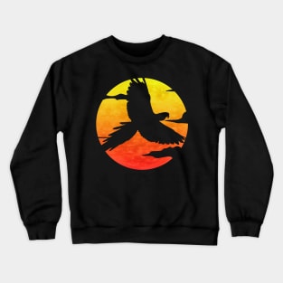 Parrot At Sunset Crewneck Sweatshirt